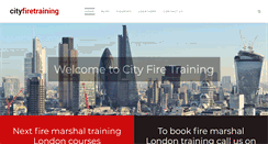 Desktop Screenshot of cityfiretraining.co.uk